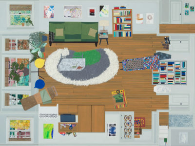 Second Marriage: Madison Park painting and collage